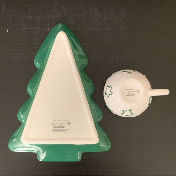 Department 56 Time to Celebrate Christmas Tree Plate & Mug Set - Picture 9 of 10